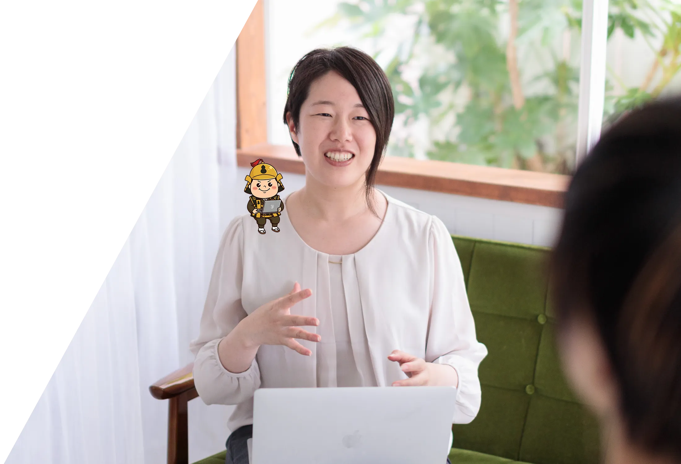 オンラインで相談に応じるYabasse代表