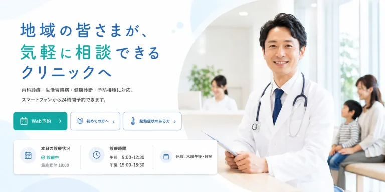 医療機関の予約サイト制作事例｜情報の優先順位づけと予約導線の整備で迷わせない設計に